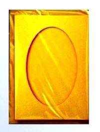 Zestaw 5 kopert C-6 + 5 kart passepartout z wycięciem owalnym w kolorze żółtym. Kod towaru : PP 12014